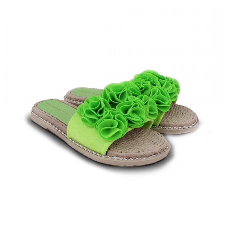 SANDALI ESPADRILLAS VERDI CON FIORI IN TESSUTO – EMANUELA BIFFOLI 37139 SANDALI ESPADRILLAS VERDI CON FIORI IN TESSUTO – EMANUELA BIFFOLI 37139