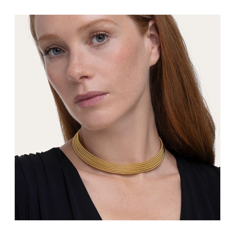 COLLANA MULTILINEE IN OTTONE - VESTOPAZZO DD00038 1 COLLANA MULTILINEE IN OTTONE - VESTOPAZZO DD00038 1