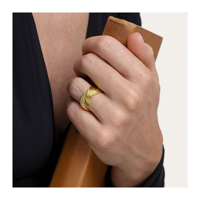 ANELLO FILI INTRECCIATI IN OTTONE REGOLABILE - VESTOPAZZO DD15079 ANELLO FILI INTRECCIATI IN OTTONE REGOLABILE - VESTOPAZZO DD15079