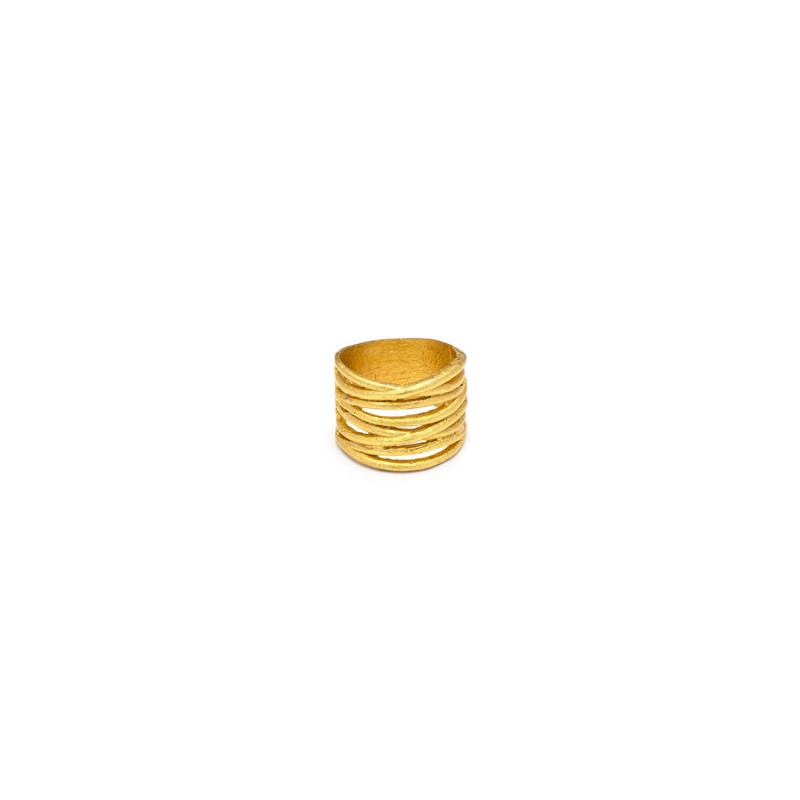 ANELLO MULTIFILI INTRECCIATO IN OTTONE - VESTOPAZZO DD15087 ANELLO MULTIFILI INTRECCIATO IN OTTONE - VESTOPAZZO DD15087