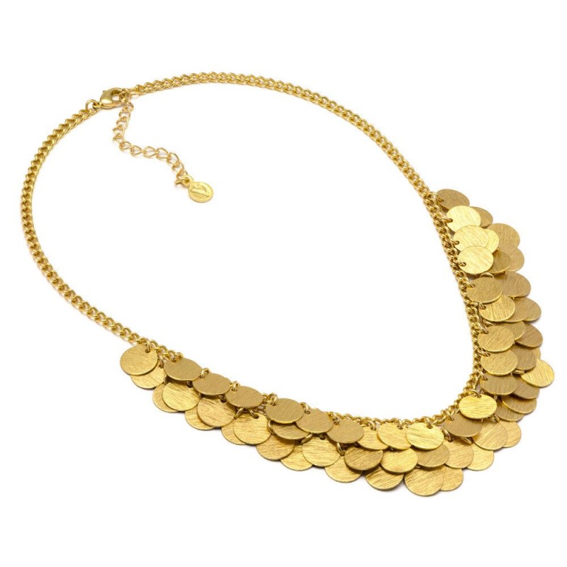 COLLANA MULTI MONETE IN OTTONE - VESTOPAZZO DD01046 COLLANA MULTI MONETE IN OTTONE - VESTOPAZZO DD01046