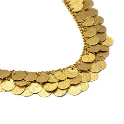 COLLANA MULTI MONETE IN OTTONE - VESTOPAZZO DD01046 3