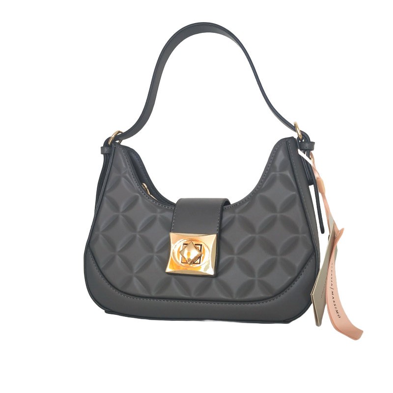 ALESSIA MASSIMO – Borsa a Spalla Grigio Scuro con Tracolla FRONTALE ALESSIA MASSIMO – Borsa a Spalla Grigio Scuro con Tracolla FRONTALE
