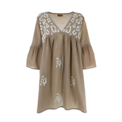 Kaftano Donna Beige con...