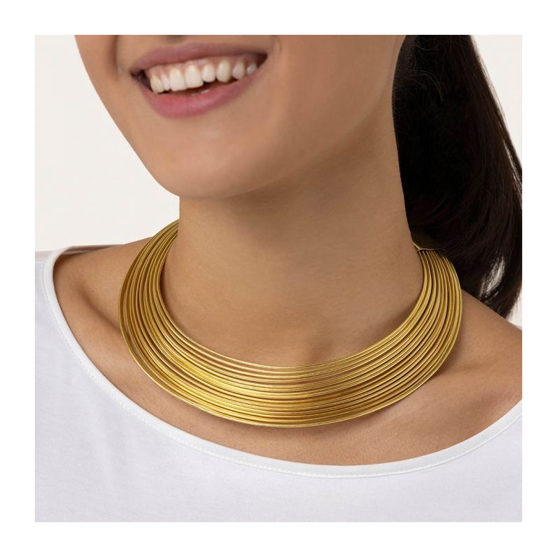 COLLANA RIGIDA A GIROCOLLO MULTI FILI - VESTOPAZZO COLLANA RIGIDA A GIROCOLLO MULTI FILI - VESTOPAZZO