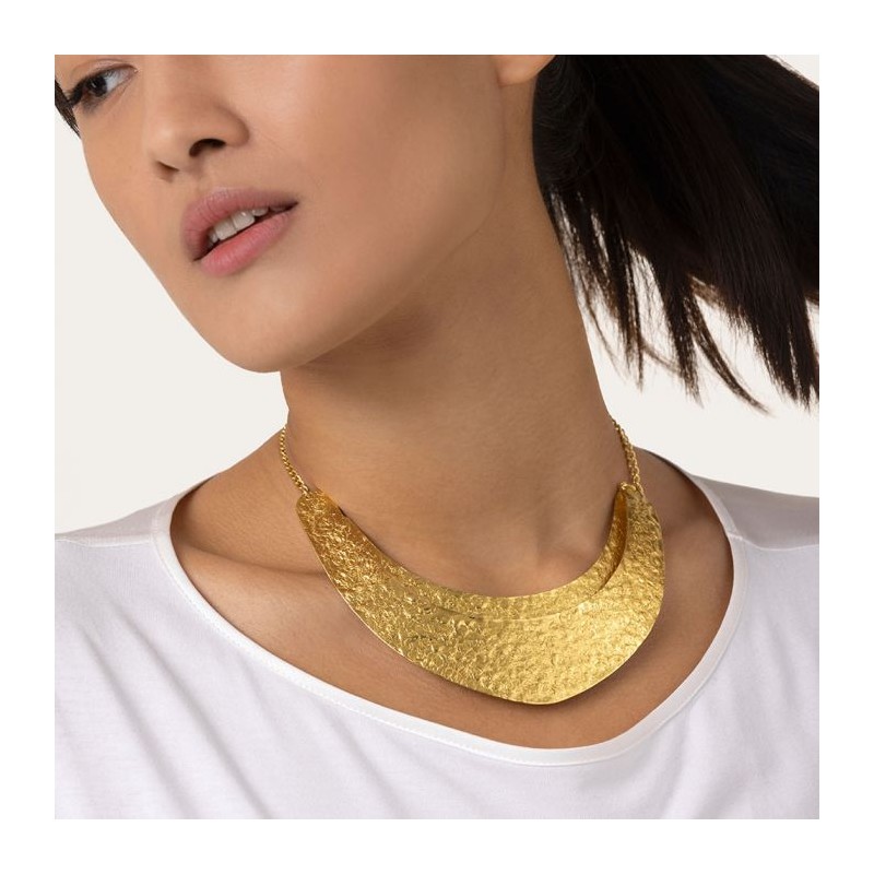 COLLANA STILE CLEOPATRA DUE PLACCHE A GIROCOLLO - VESTOPAZZO DD00036 COLLANA STILE CLEOPATRA DUE PLACCHE A GIROCOLLO - VESTOPAZZO DD00036