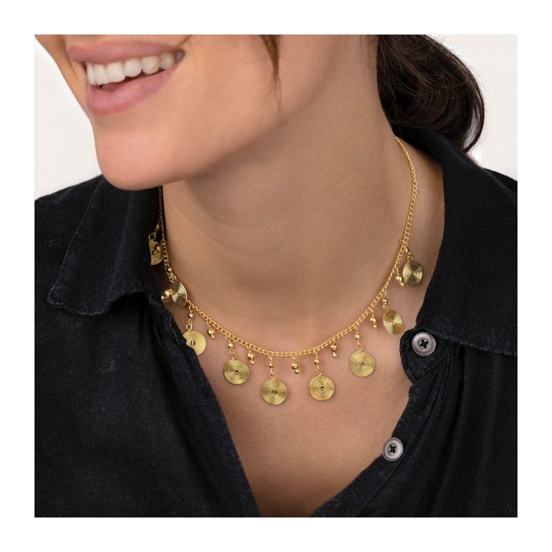 COLLANA CON SPIRALI PENDENTI - VESTOPAZZO DD01031