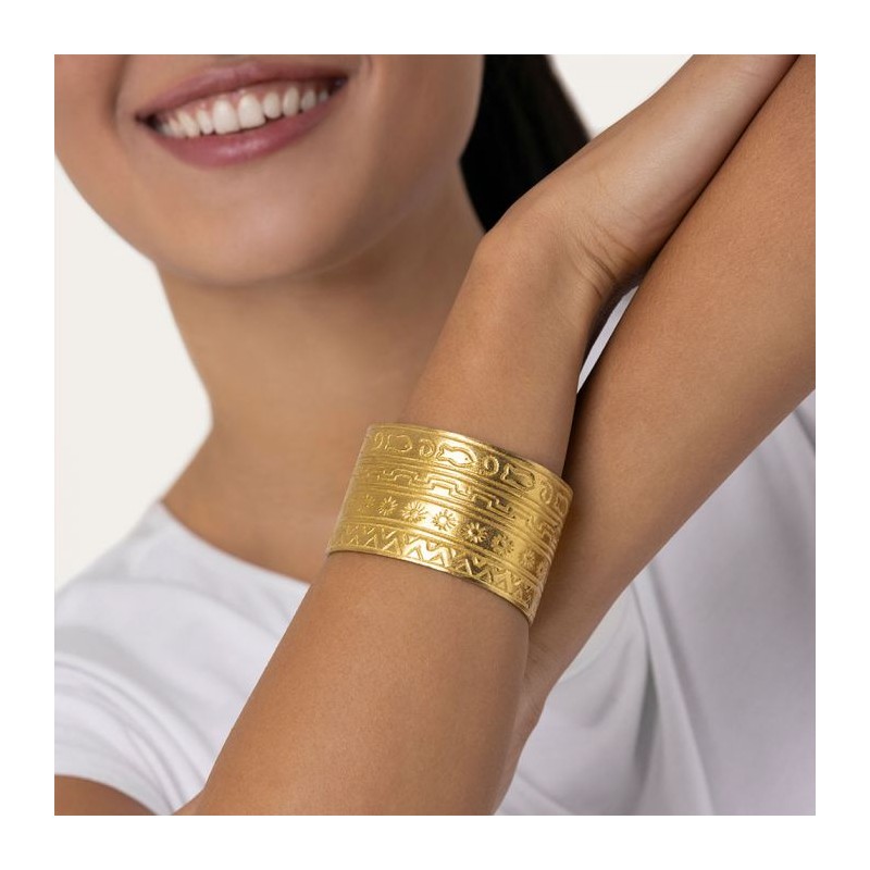 BRACCIALE FANTASIA EGIZIANA IN OTTONE - VESTOPAZZO DD11128 BRACCIALE FANTASIA EGIZIANA IN OTTONE - VESTOPAZZO DD11128