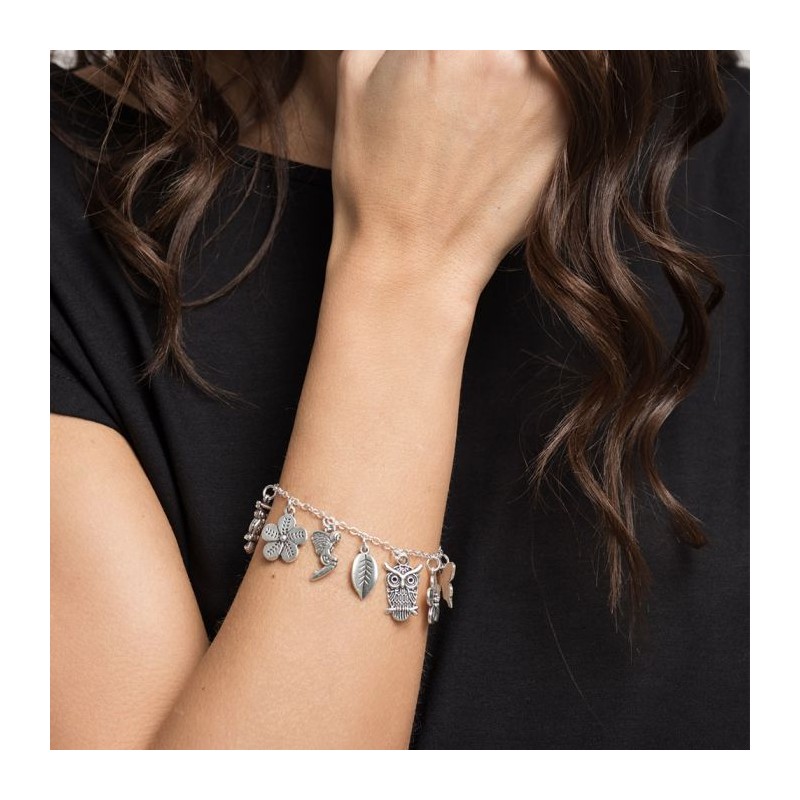BRACCIALE CIONDOLI FIABE PLACCATO ARGENTO - VESTOPAZZO LO09001 BRACCIALE CIONDOLI FIABE PLACCATO ARGENTO - VESTOPAZZO LO09001