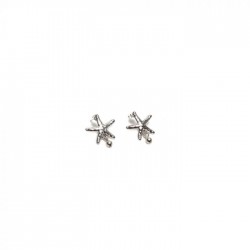 ORECCHINI STELLA MARINA PLACCATO ARGENTO - VESTOPAZZO LO80221